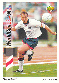 David Platt England Upper Deck World Cup 1994 Preview Eng/Ger #75